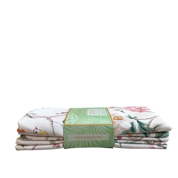 Lillian August Floral Dinner Napkins 18X18 Set of 6 Easy Care NEW - Picture 4 of 10